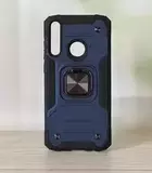 Противоударный чехол Strong Armour Case с кольцом для Huawei Y6р (Синий)