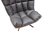 фото 3 Кресло DC-1565G, коричневый/серый/ноги металл на profcook.ru