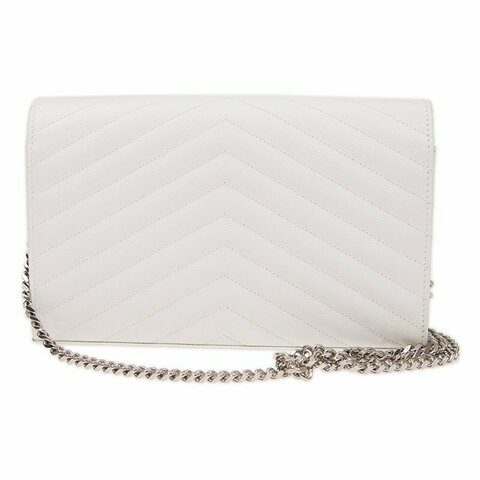 Клатч Saint Laurent Monogram Mini белый