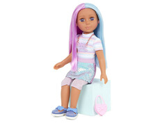 Glitter Girls Сиара с фиолетово-голубыми волосами и с аксессуарами для волос 35 см. (GG51101)