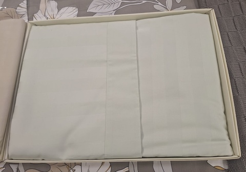 Постельное белье 1.5 спальное Palombella Laura Sateen светло-зеленое