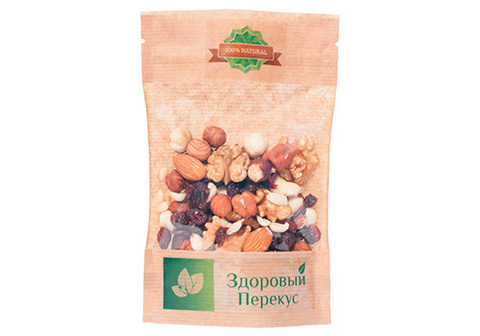 Здоровый перекус микс орехов с клюквой, 50г
