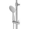 Cezares LEAF-CDA-23-L-01 Душевая стойка телескопическая, с верхним и ручным душем, верхний душ диаметр 230 мм АБС пластик, исполнение Хром