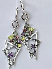 Семь сестер (серьги из серебра)
