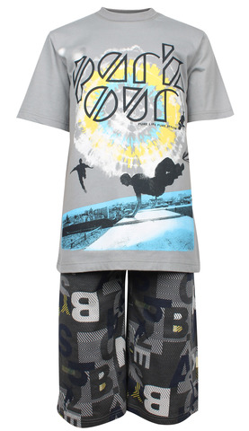 Комплект с бриджами, принт"Паркур" Sanetta