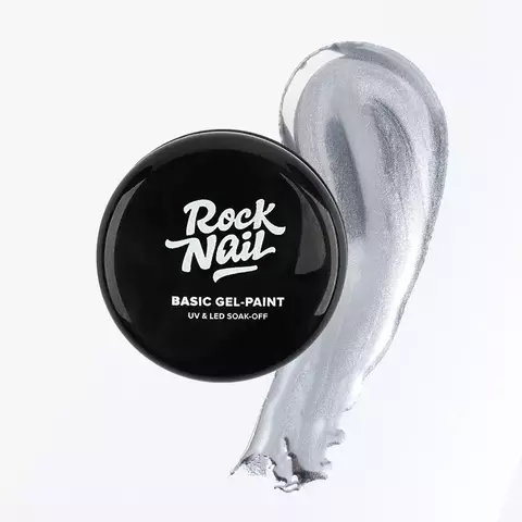 Гель-краска RockNail 03 Silver Metal 3г