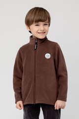 Куртка  для мальчика  ФЛ 34025/темно-коричневый