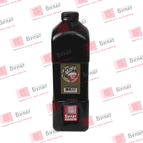 Тонер с девелопером БУЛАТ s-Line TK-6330 для Kyocera ECOSYS P4060 (Чёрный, банка 538г)