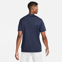 Поло теннисное Nike Men's Court Dri-Fit Blade Solid Polo - obsidian/white