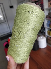 Лайм, арт. 6, хлопок с бисером