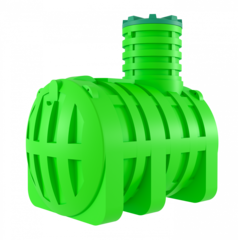 Емкость подземная пищевая Мультпласт ДПВ4000 4000 л. горизонтальная (2300x1500x2385см;135кг;зеленый) - арт.555434.62