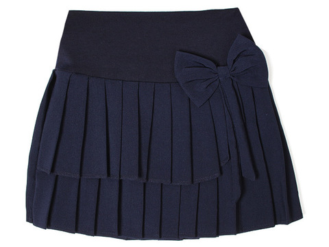 0257-3 юбка для девочек, темно-синяя