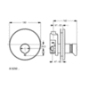 Смеситель встраиваемый на 1 потребителя со встраиваемой частью Ideal Standard CeraPlus B8299AA