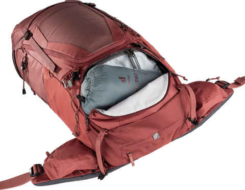 Картинка рюкзак туристический Deuter Futura Air Trek 55+10 SL redwood-lava - 11