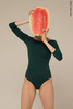 2 Sleeves leotard | bottle_green