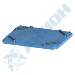 Крышка на контейнер 640 л Анион(1215x1015x45см;синий) - арт.559520