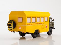 GAZ-66 KSP-2001 medical van khaki-yellow  1:43 Legendary trucks USSR #59