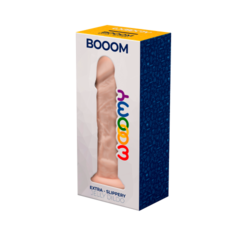 Фаллоимитатор Booom от WOOOMY бежевый (19,3 *4,3 см.)