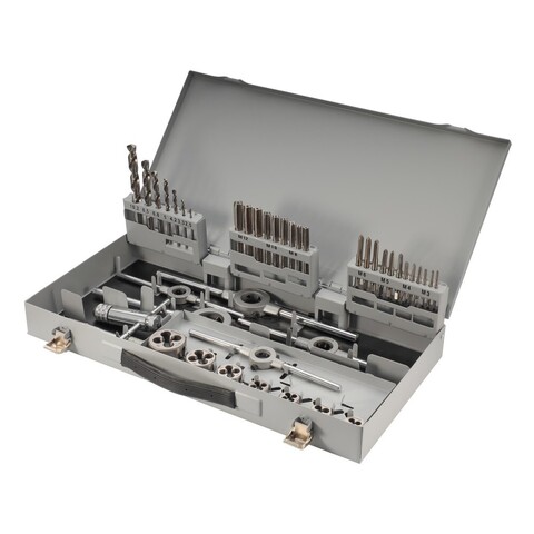 Набор метчиков и плашек M3 -M12 HSS-G 45пр H-Tools 08331030