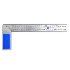 Угольник КОБАЛЬТ столярный 300 мм, нерж.сталь ,чугунное основание (243-424)