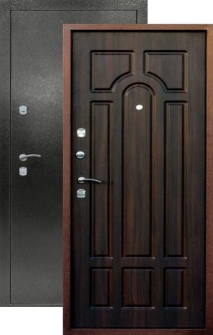 Входная металлическая дверь Людовик (черненое серебро+тиковое дерево)  Союз из стали 1,5 мм с 2 замками