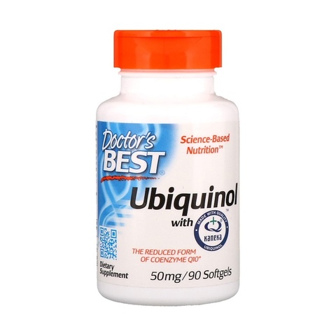 Doctor's Best, Убихинол, с QH Kaneka, 50 мг, 90 мягких таблеток