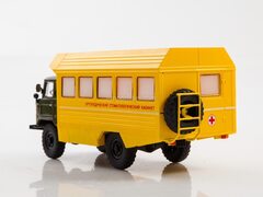 GAZ-66 KSP-2001 medical van khaki-yellow  1:43 Legendary trucks USSR #59