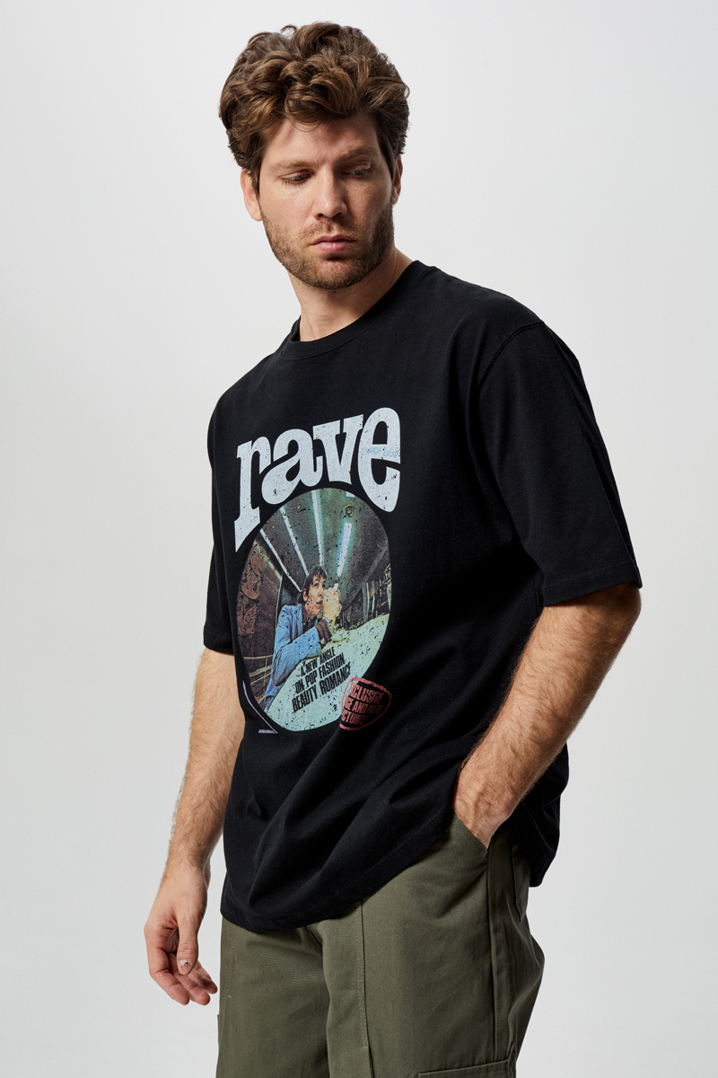 Черная футболка GATHER RAVE
