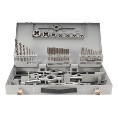 Набор метчиков и плашек M3 -M12 HSS-G 45пр H-Tools 08331030 (З)