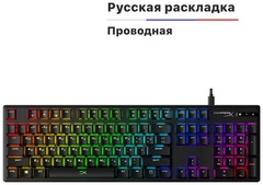 Клавиатура HyperX Alloy Origins PBT HX Red 639N3AA черный