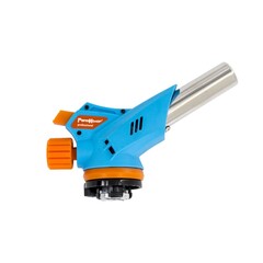 73-0-009 Горелка газовая на баллон, сопло 19 х 60 мм, пьезоподжиг, расход 80 г/ч, работа 360°, ABS (РемоКолор)