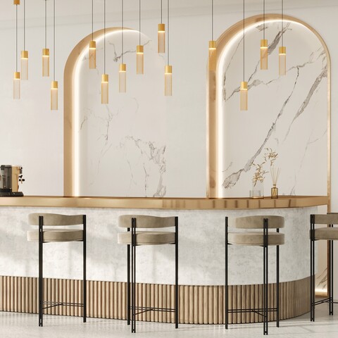 Подвесной светодиодный светильник Maytoni Imaginary MOD190PL-L5G3K