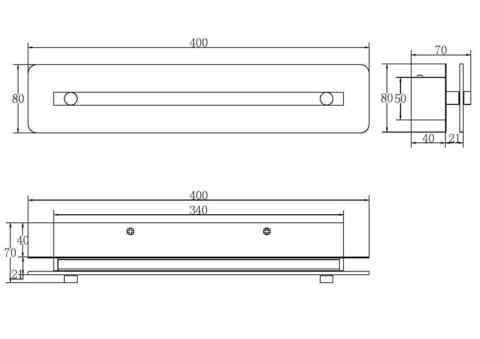 Настенный светодиодный светильник Maytoni Maya P091WL-L7CH3K