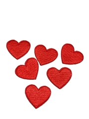 Термоаппликация, р. 2х2,3 см, красный