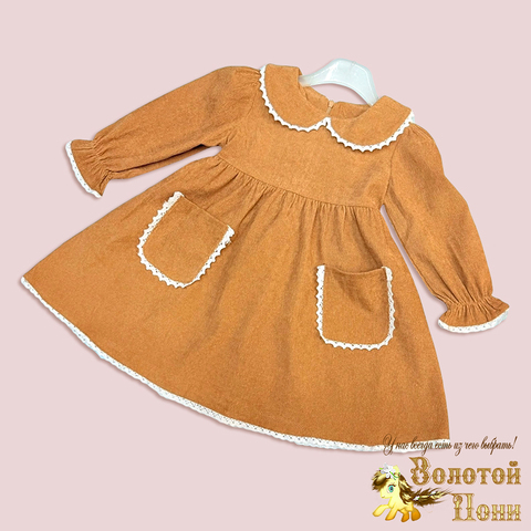 Платье вельвет детское (2-7) 250928-D7073