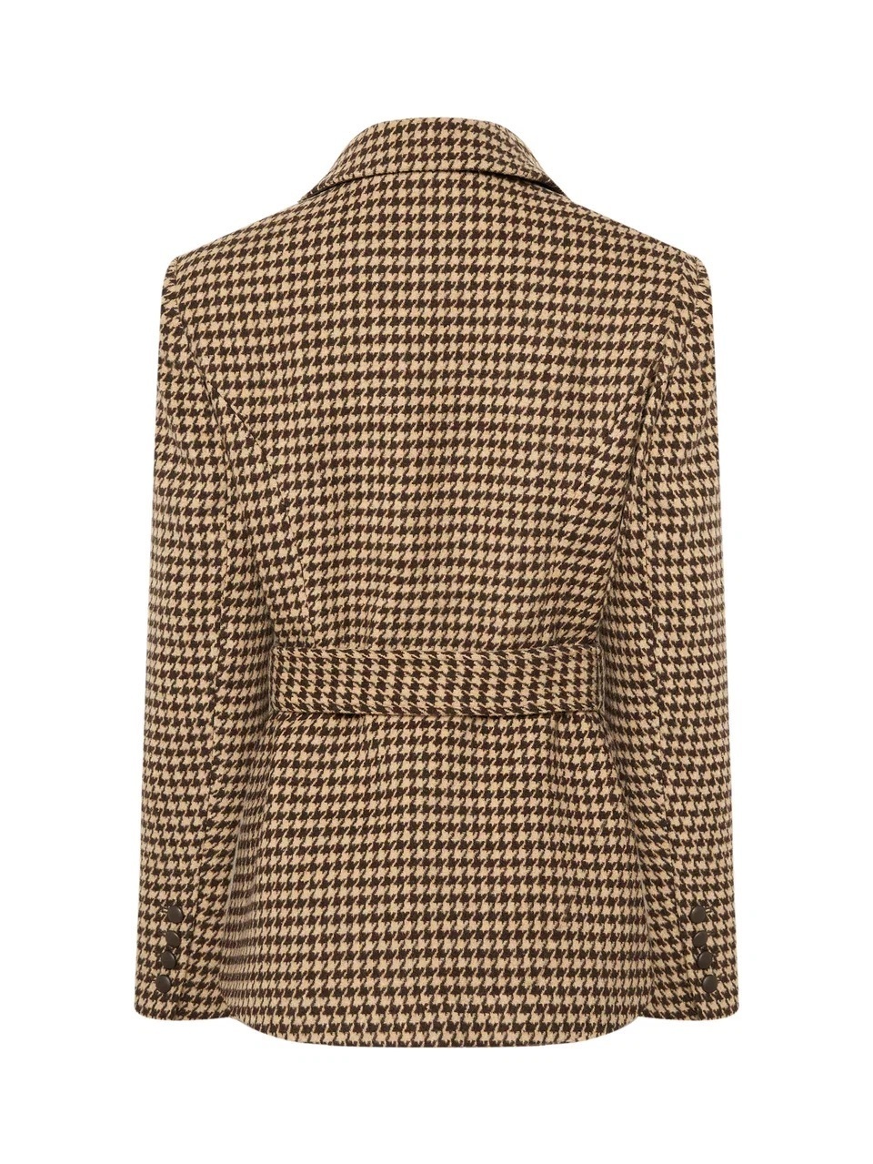 Жакет- пальто из шерсти, Бежевый