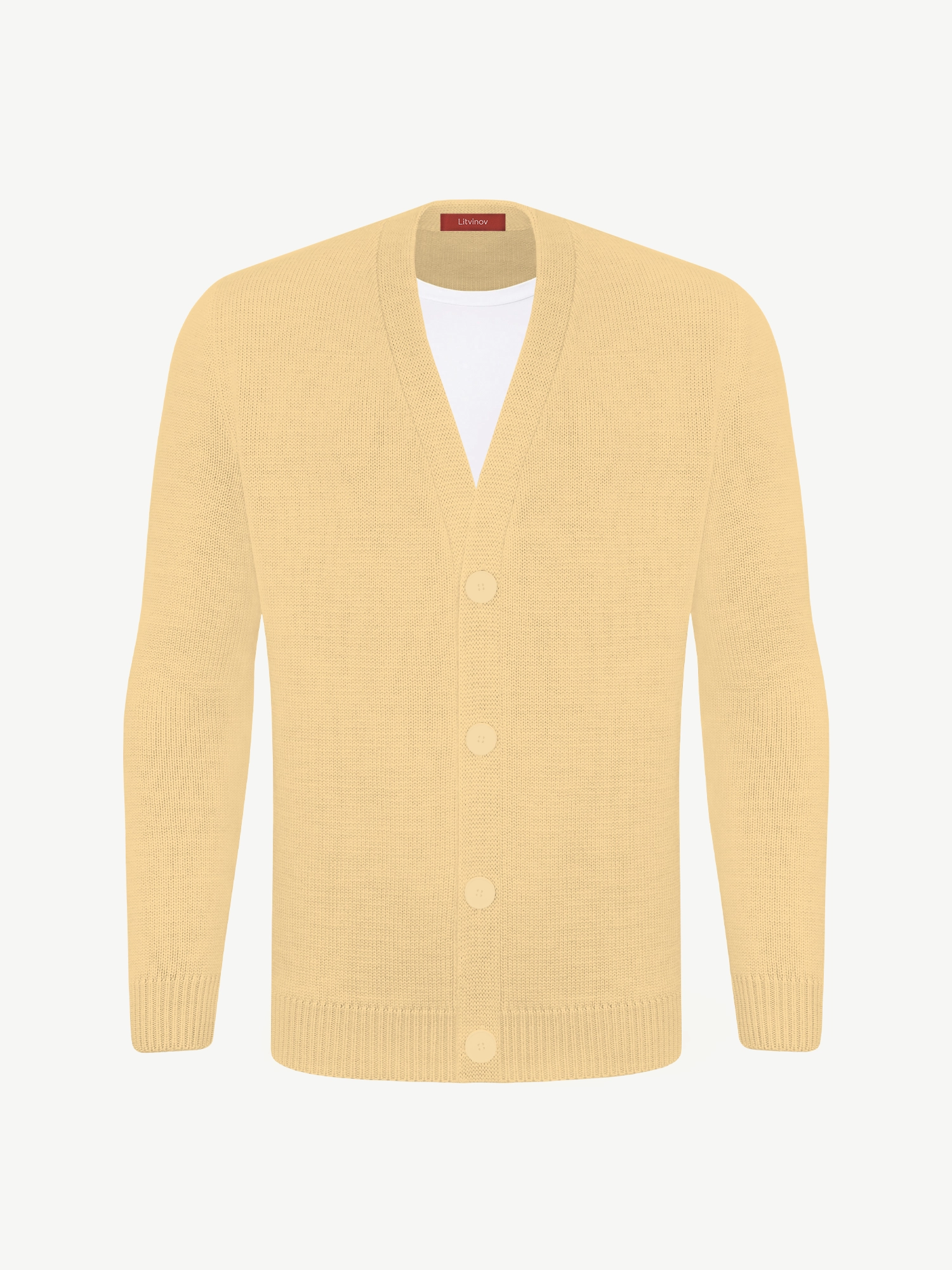 Кардиган с пуговицами из мягкой шерсти