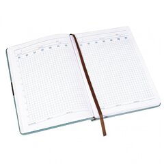 
          Ежедневник недатированный, А5, Yalong, 7БЦ, ПВХ, иск. кожа, ляссе, клетка, 110л., "Синий"