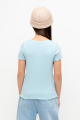 фуфайка  для девочки  КР 301989-1/голубой