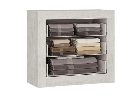 Комод Леонардо бетон пайт светлый / графит