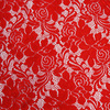 Кружевное полотно, 150 см, красный