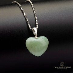 Подвеска голубое сердце.