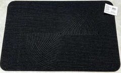 Коврик придверный влаговпитывающий Спираль Лазер без канта черный