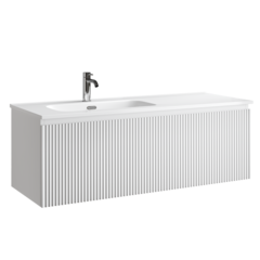 Sancos SNR1.0120LW Тумба подвесная SANCOS Snob R 1.0 1195х445х406, c одним ящиком оснащенным доводчиками, Bianco , арт.SNR1.0120LW фото