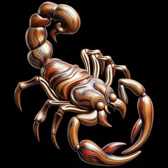 Силиконовый молд № 500- 1 Рак ( хвост влево)