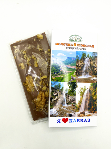 Молочный шоколад с грецким орехом