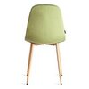 Стул Бриз/BREEZE (mod. JSC-58) металл натуральное дерево/ велюр зеленый