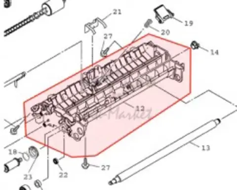 Блок кнопок (резиновый) BROTHER FAX-T102/T104 (LF3746001)