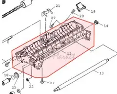 Блок кнопок (резиновый) BROTHER FAX-T102/T104 (LF3746001)