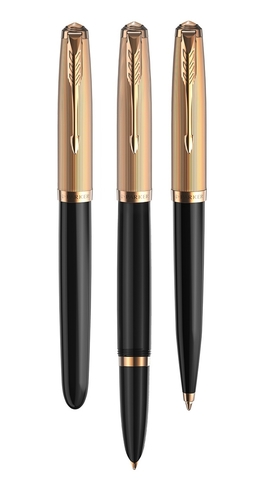 Ручка шариковая Parker 51 Premium, Black GT (2123515)